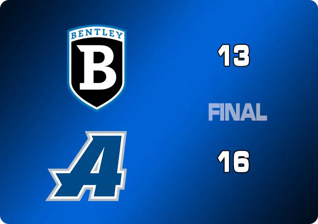 Assumption Knocks Off Bentley, 16-13