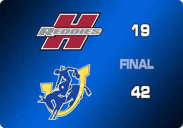 Muleriders Run Over Reddies, 42-19