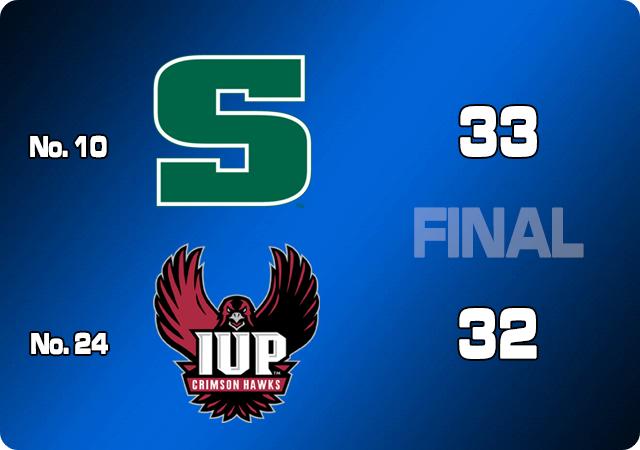 No. 10 Slippery Rock scores in final minute to beat No. 24 IUP